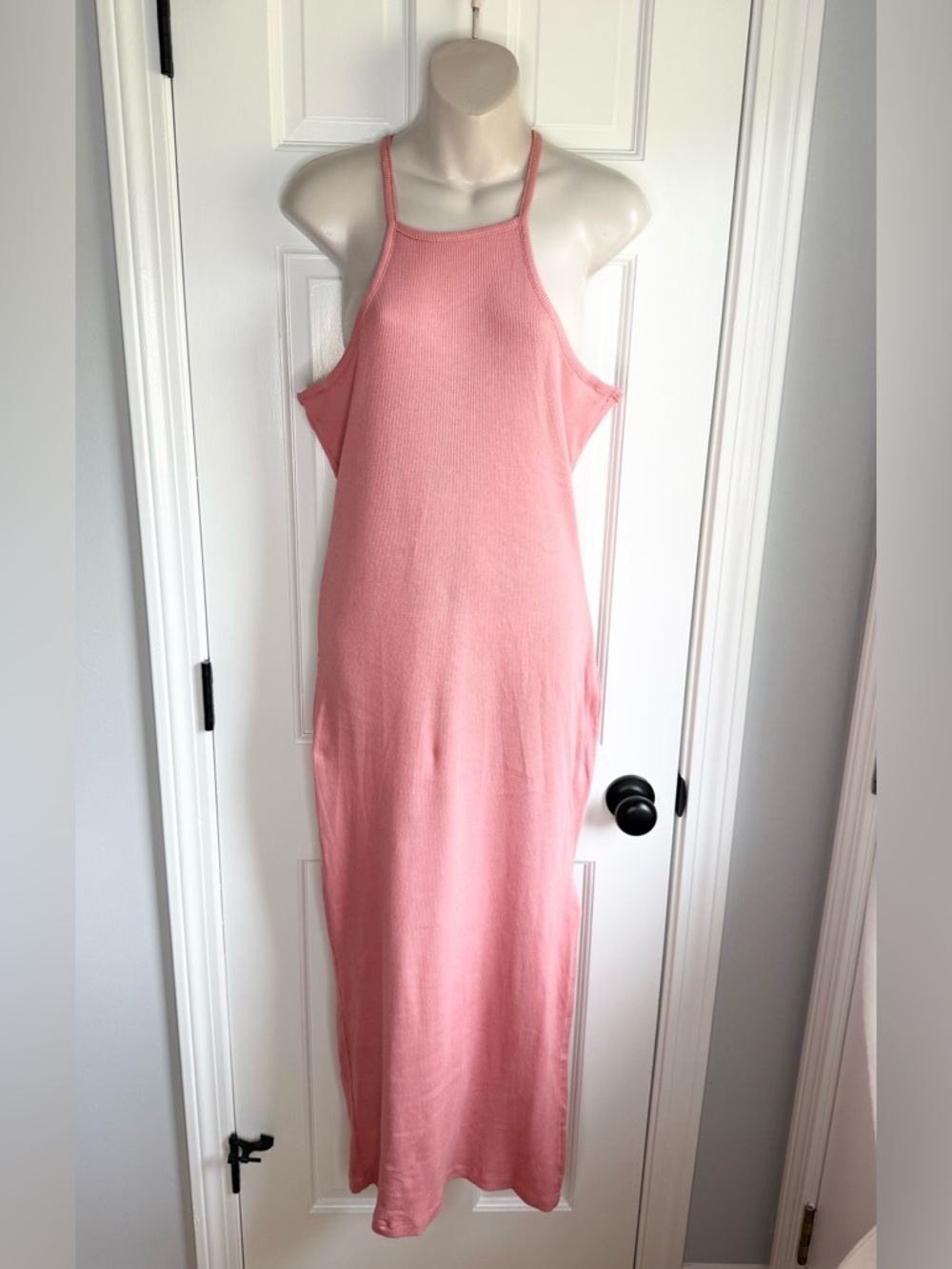 New Look Pink Halter Maxi Dress - Soft Rose
